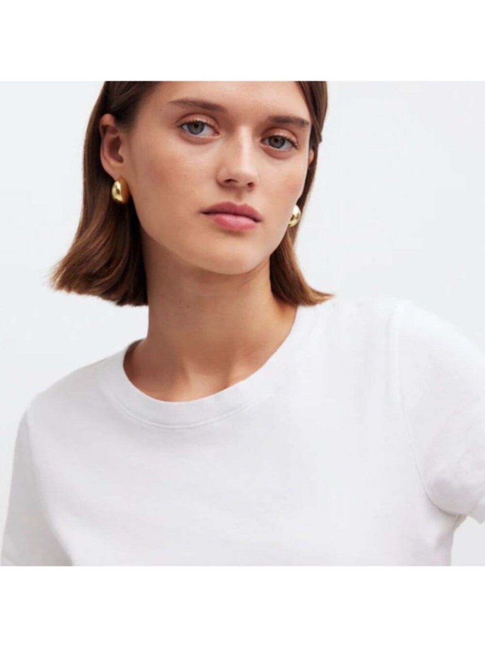 NWT Madewell White Northside Vintage Tee - Size: Small - Picture 10 of 11